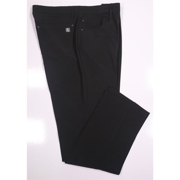 Footjoy Athletic Fit Current Black 5 Pocket Performance Pants Men's 35x32 - Picture 1 of 7